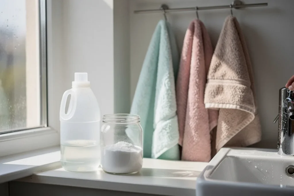 Dodaję 1 szklankę do prania: nawet „drewniane” ręczniki robią się puszyste jak w 5‑gwiazdkowym hotelu