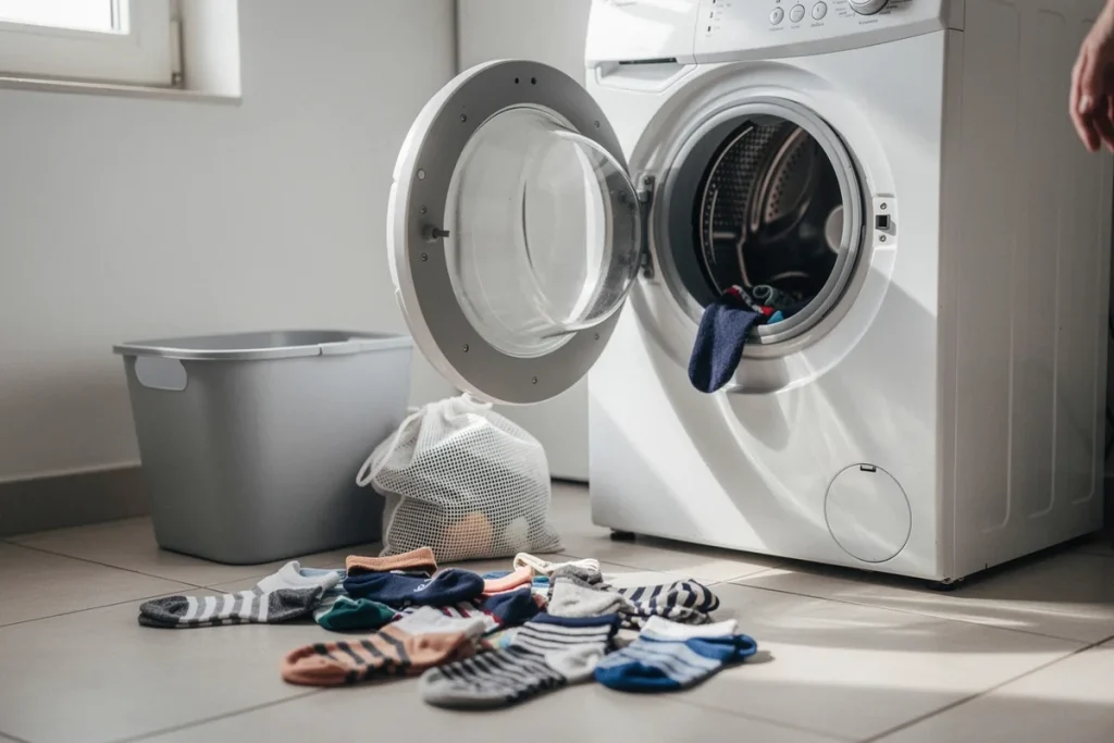 Jak wyjaśnić znikanie skarpetek w pralce?