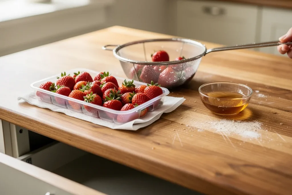 Nie w lodówce ani w misce z owocami: najlepsze miejsce na truskawki, żeby nie pleśniały