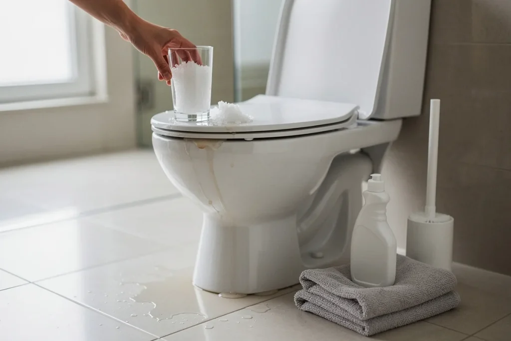 Sól w toalecie: dlaczego warto ją wsypać i jak często to robić