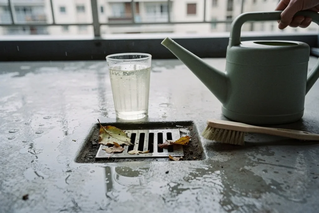 Wlewanie octu do kratek odpływowych na balkonie: dlaczego warto i do czego służy