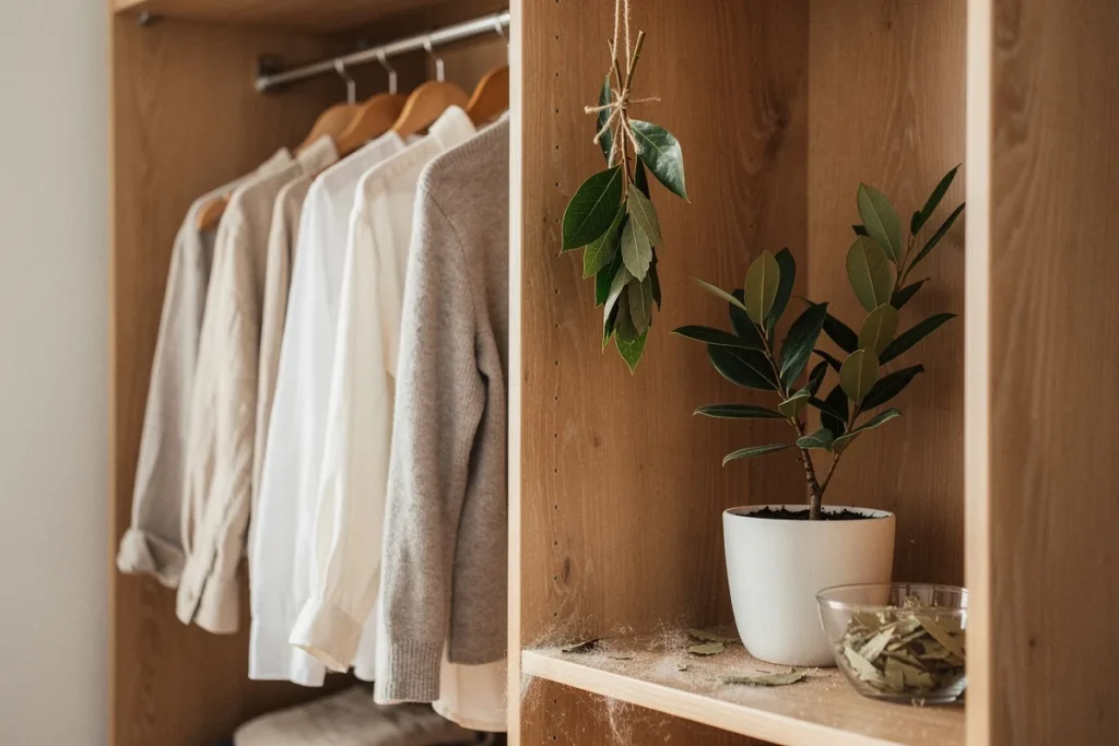 Zawieszenie gałązki laurowej w szafie: na co pomaga i dlaczego warto to robić